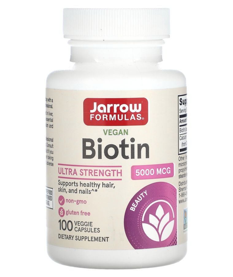 jarrow formulas Biotin 5000 mcg 100 Veggie Capsules