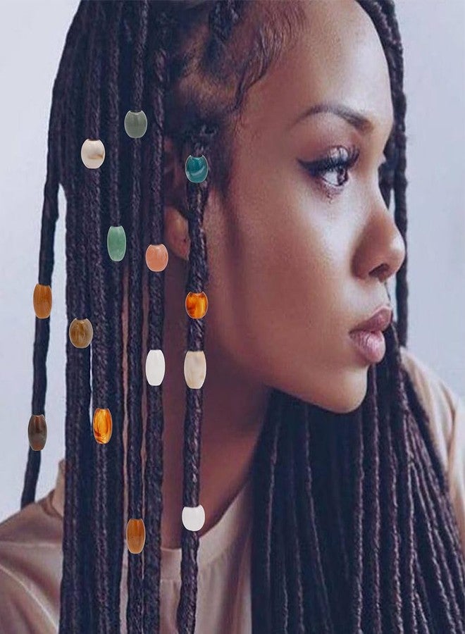 CHGCRAFT DIY 112Pcs African Hair Beads for Braids Jumbo Hair Styling Tool Kits Including Acrylic Beads Plastic Pin Bun Maker and 500Pcs Elastic Rubber Bands for Braiding Jewelry - Image 5