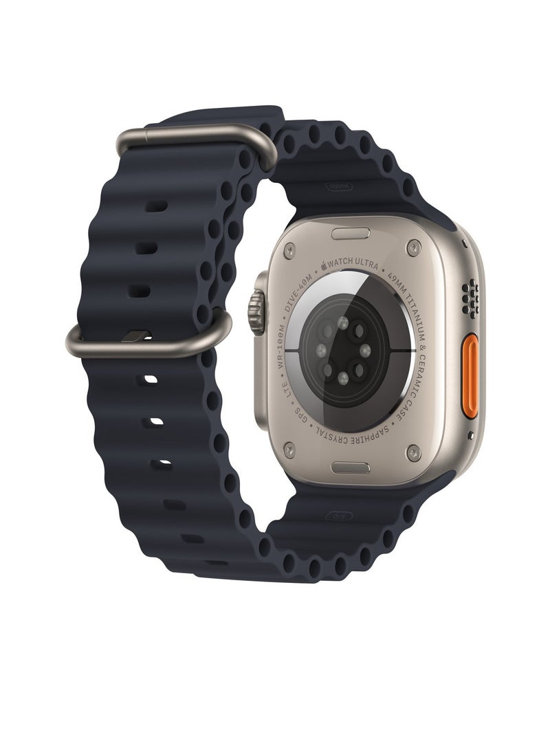 Soft Silicone Ocean Band Compatible With Apple Watch Ultra Band 49mm,45mm,44mm,42mm for Men And Women High-Quality Adjustable Bands - Image 2