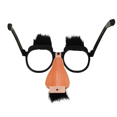 VIGUEUR Disguise Glasses with Nose, Big Nose Glasses Funny for Party - Image 5