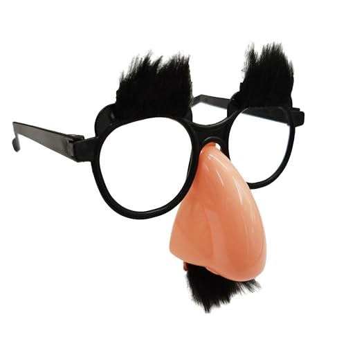 VIGUEUR Disguise Glasses with Nose, Big Nose Glasses Funny for Party - Image 3