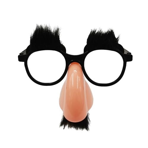 VIGUEUR Disguise Glasses with Nose, Big Nose Glasses Funny for Party - Image 1
