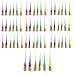 Yintlilocn 60pcs Longhaired Mini Troll Dolls Assorted Hair Colors 078 Bodies 2 Hair Cake Toppers Action Figures School Project Arts and Crafts Party Favors - Image 2