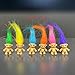 Yintlilocn 60pcs Longhaired Mini Troll Dolls Assorted Hair Colors 078 Bodies 2 Hair Cake Toppers Action Figures School Project Arts and Crafts Party Favors - Image 4