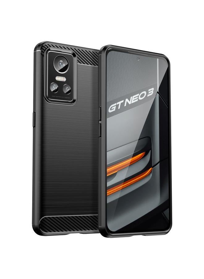 اس-توب جراب هاتف Realme GT Neo3 مصنوع من ألياف الكربون المصقولة TPU - Image 1