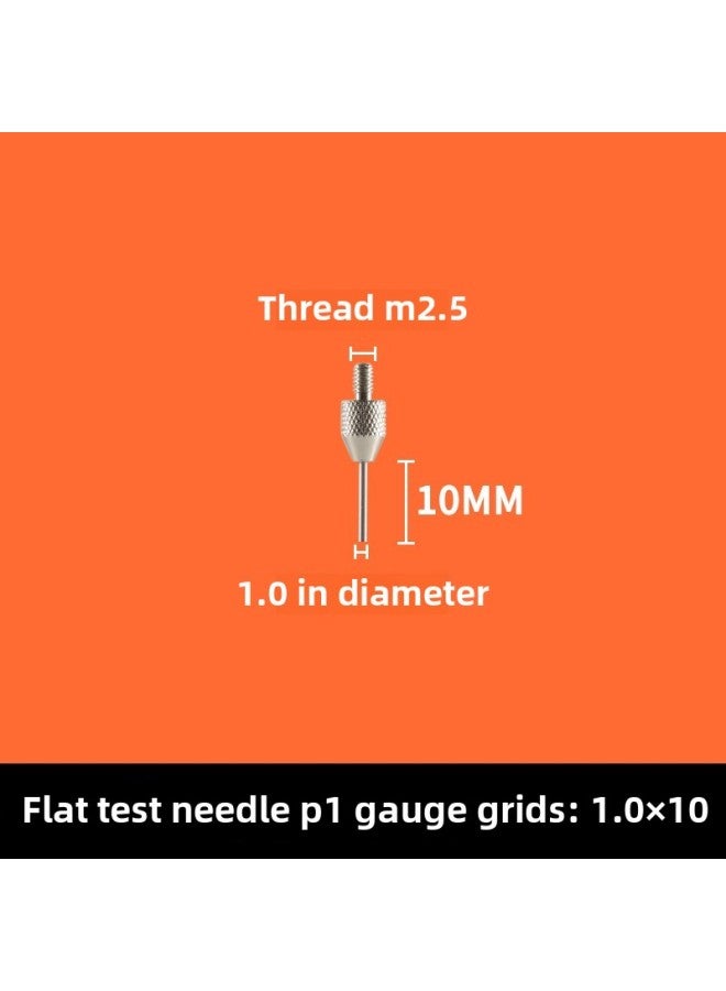 # Dial Indicator Needle Flat Tip Measuring Special-shaped Gauge Needle Curved Gauge Measuring Table. Thousands Of Minutes Meter High-Color:P1 1.0×10MM  - Image 1