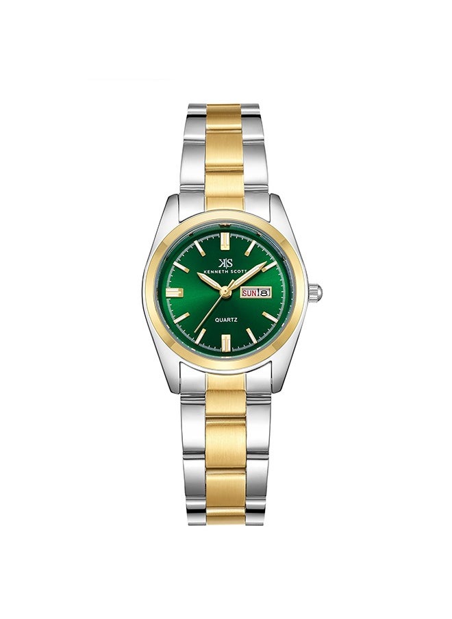 KENNETH SCOTT Women's Stainless Steel Analog Watch K23543-TBTG - 30 mm  - Image 1