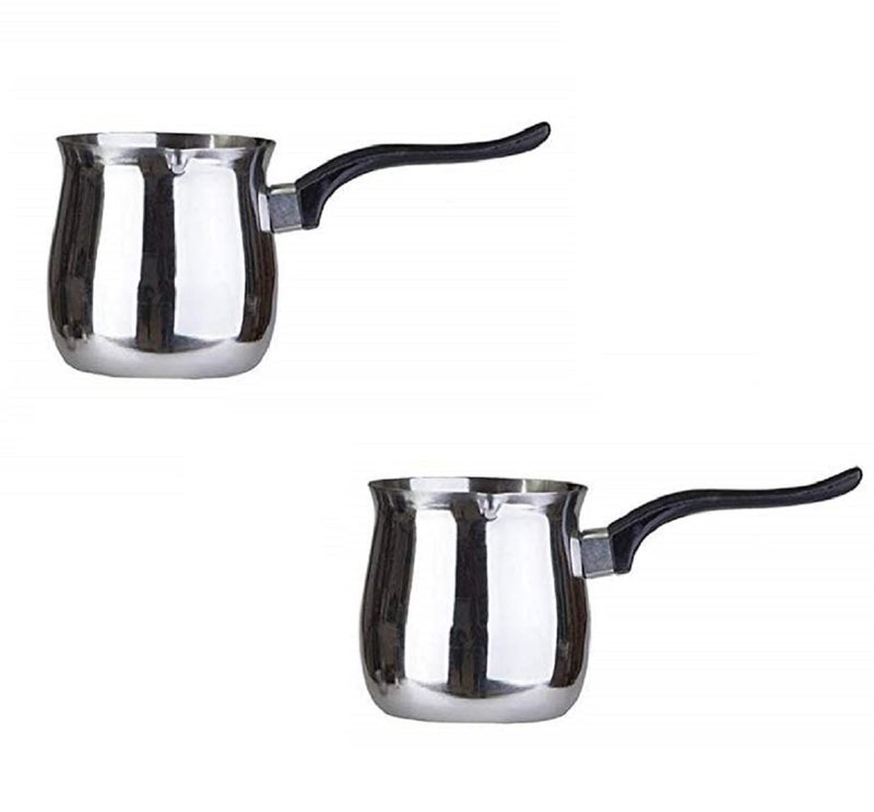 Dynore Stainless Steel 720 ml of Tea/Coffee/Gravy Multiutility Warmer with Handle- Set of 2 - Image 1