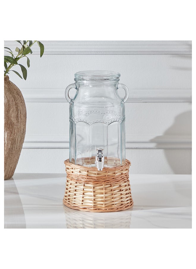 Home Box Minimalist 2-Piece Glass Dispenser Set 19.6x29.5x19.6 cm  - Image 2