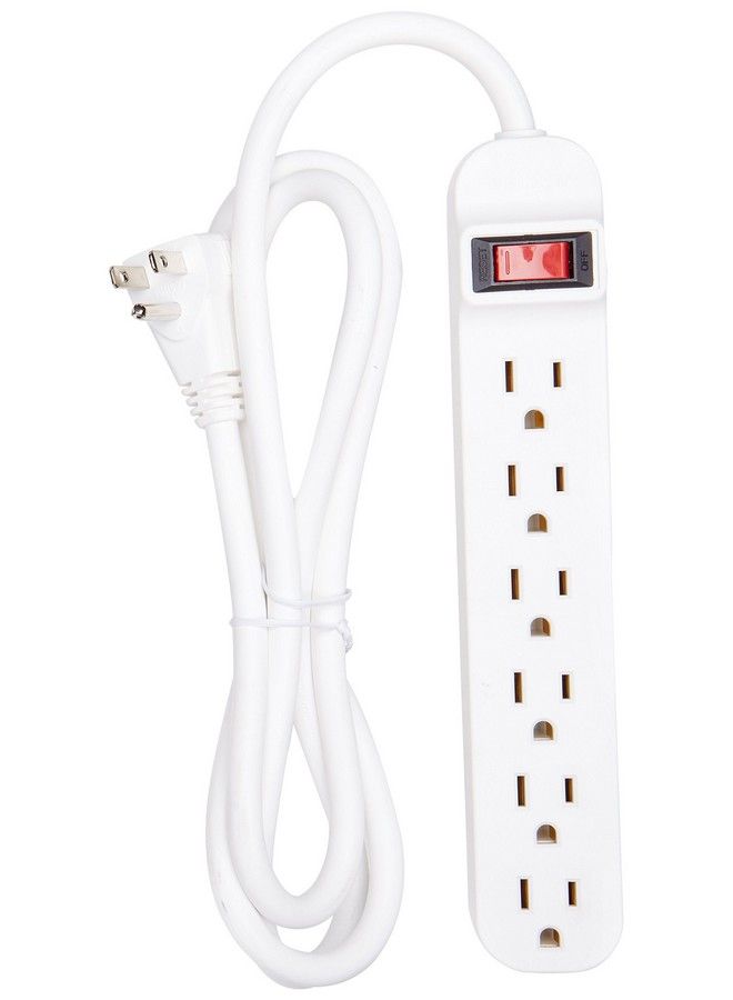 belkin شريط طاقة مكون من 6 منافذ مع سلك بطول خمسة أقدام، باللون الأبيض - Image 2