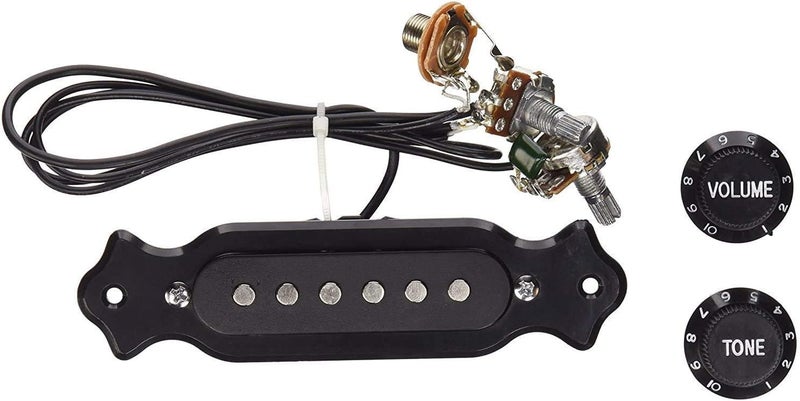 JOINSI مجموعة واحدة من هارنس بيك أب صندوق السيجار 6-string مع بيك، حجم ونغمة لآلة الجيتار الكهربائية - Image 3