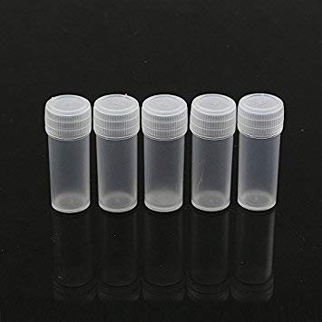 DIY Crafts 5ML Plastic Sample Small Bottle Vial Storage Vial Storage Container Test Tube for Lab (Pack Of 130 Bottles, 5ml Vial Bottles) - Image 3