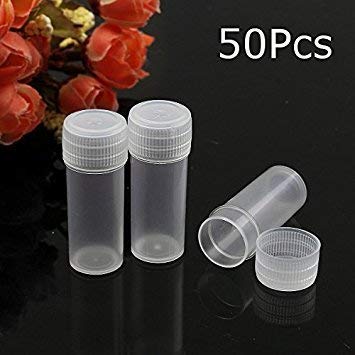 DIY Crafts 5ML Plastic Sample Small Bottle Vial Storage Vial Storage Container Test Tube for Lab (Pack Of 130 Bottles, 5ml Vial Bottles) - Image 5
