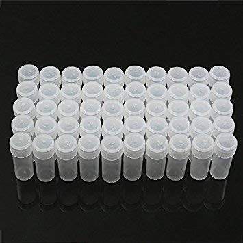 DIY Crafts 5ML Plastic Sample Small Bottle Vial Storage Vial Storage Container Test Tube for Lab (Pack Of 130 Bottles, 5ml Vial Bottles) - Image 4