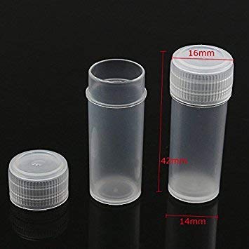 DIY Crafts 5ML Plastic Sample Small Bottle Vial Storage Vial Storage Container Test Tube for Lab (Pack Of 130 Bottles, 5ml Vial Bottles) - Image 2