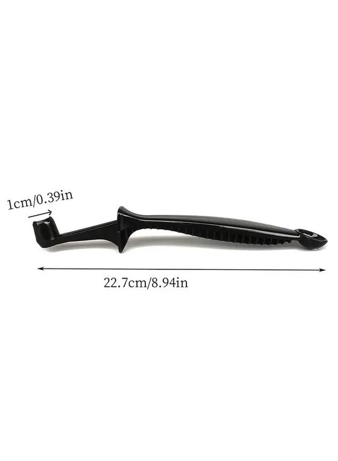 فرشاة تنظيف ماكينة إسبريسو ذات المقبض الأحمر الطويل مع ملحق الملعقة - Image 3