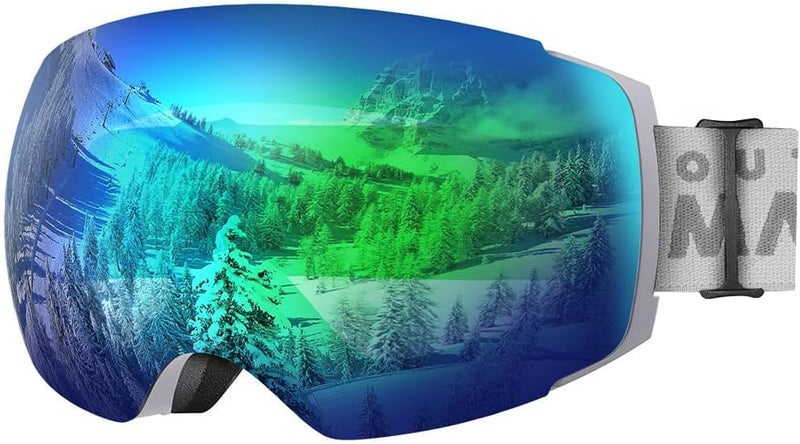 OutdoorMaster Ski Goggles PRO - Frameless, Interchangeable Lens 100% UV400 Protection Snow Goggles for Men & Women - Image 1