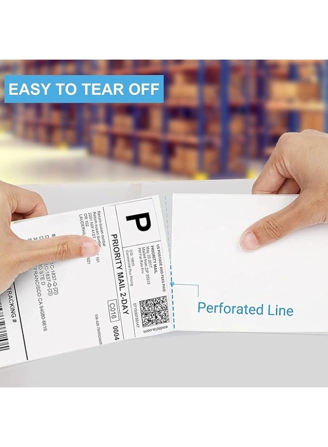 Premium 4x6 Inch Direct Thermal Labels, Thermal Shipping Labels With Perforated, 500 Labels 1 Roll 100mm*150mm Compatible with Rollo, MUNBYN, Zebra, Fargo Label Printer - Image 2