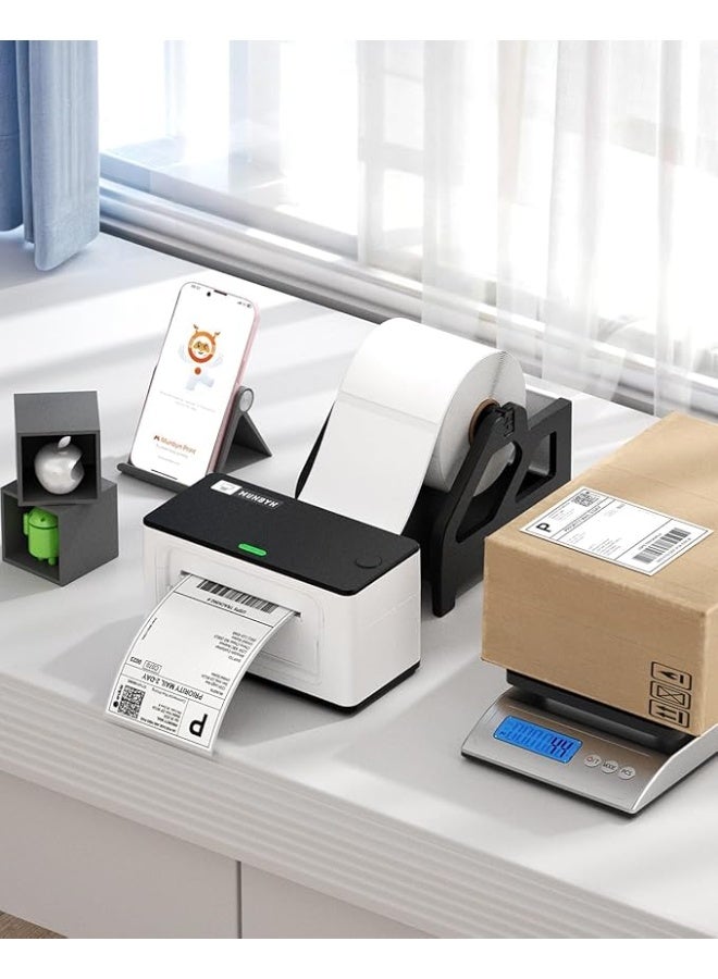 Premium 4x6 Inch Direct Thermal Labels, Thermal Shipping Labels With Perforated, 500 Labels 1 Roll 100mm*150mm Compatible with Rollo, MUNBYN, Zebra, Fargo Label Printer - Image 3