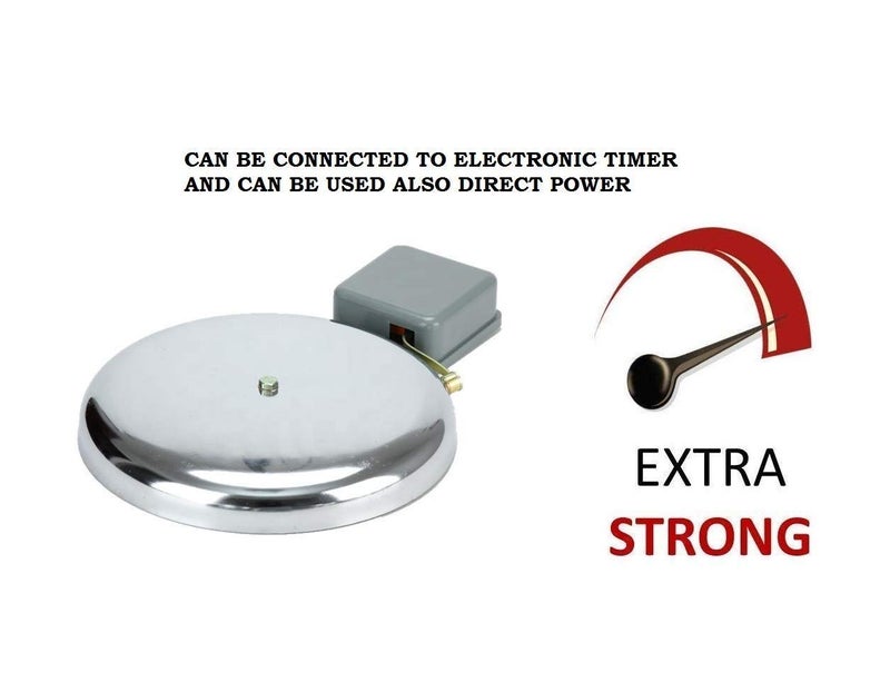 Security Store Store Electric Gong Bell for Schools, Colleges, Factories, Industries (6 INCH) - Image 2