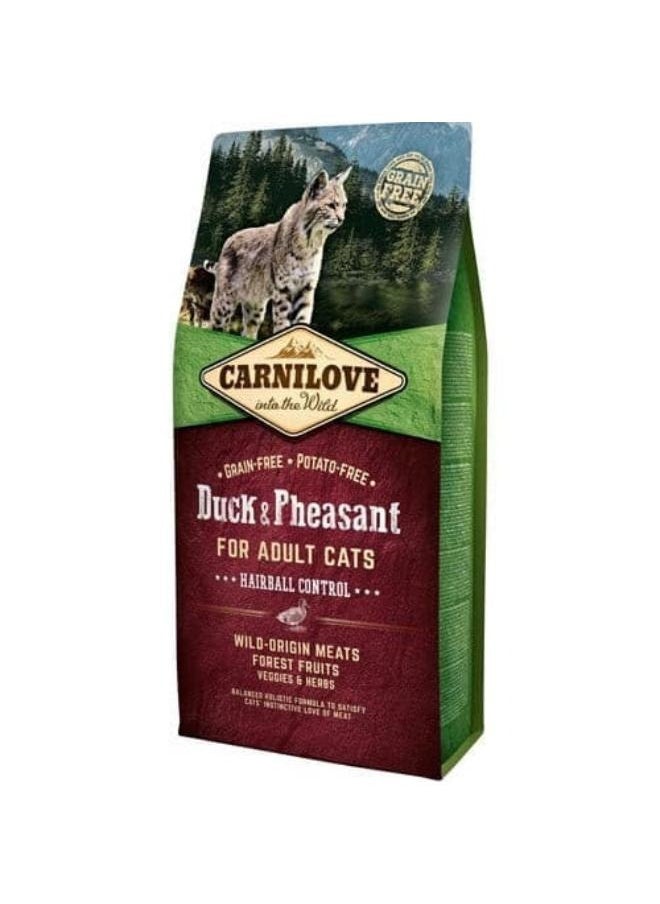 CARNILOVE Carnilove dry food for adult cats with duck and bird flavor anti-hairballs 2 kg 