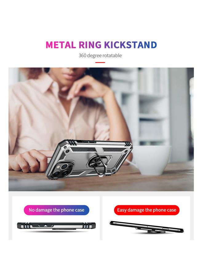 Zaboon Case For iPhone 13 Pro Max Shockproof TPU + PC Protective Case with 360 Degree Rotating Holder - Image 3