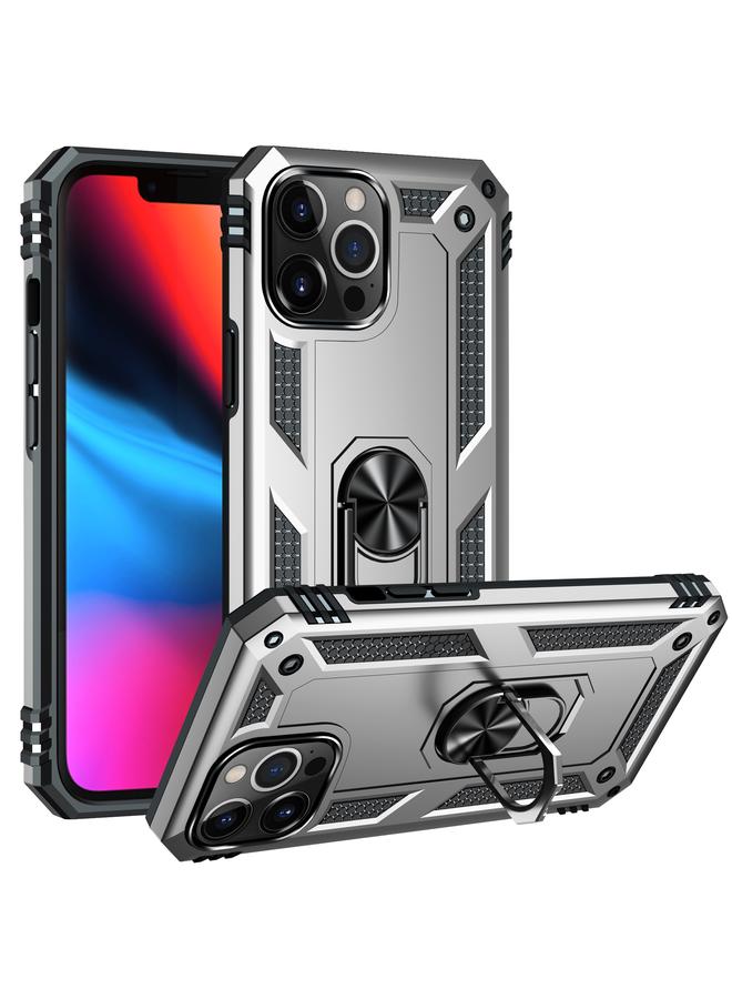 Zaboon Case For iPhone 13 Pro Max Shockproof TPU + PC Protective Case with 360 Degree Rotating Holder - Image 1