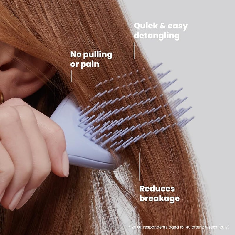 تانجل تيزر 1 Tangle Teezer فرشاة الشعر الصغيرة المثالية لفك التشابك لطيفة على الشعر المبلل أسنان ذات مستويين ومقبض مريح مثالية للأطفال والسفر تقلل التشابك والتكسر لافندر رقمي - Image 4