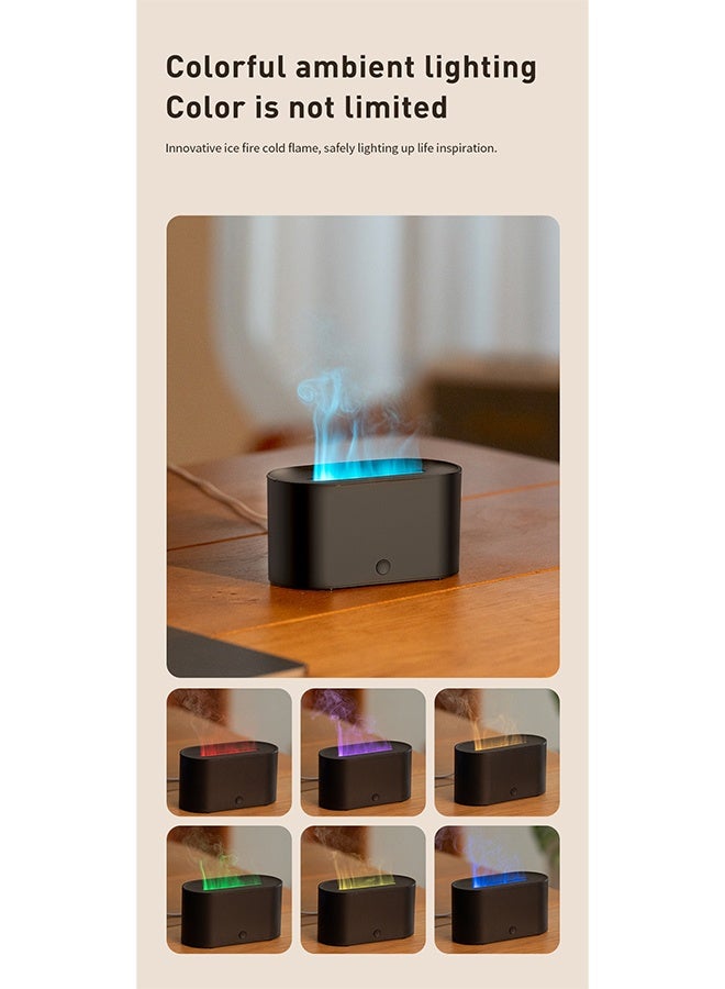 Essential Aromatherapy Humidifier, Essential Oil Diffuser，7 Light Colors, Home Office Bedroom Diffuser, Black - Image 4