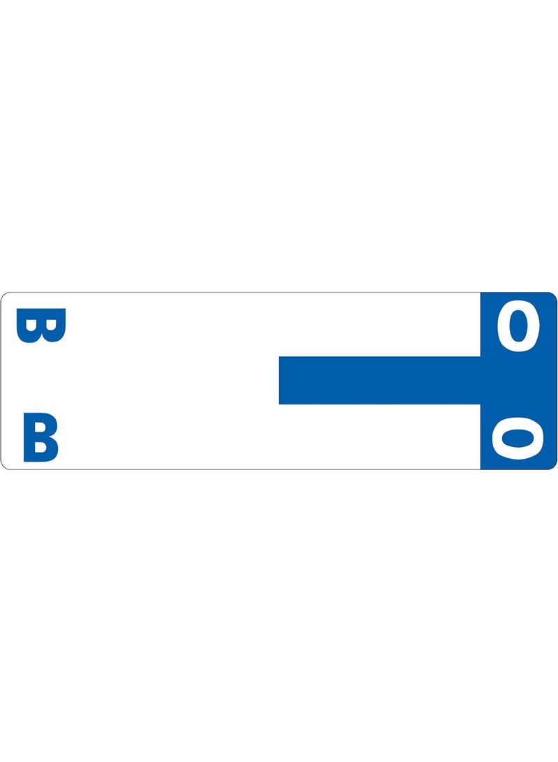 Smead Smead AlphaZ NCC Color-Coded Label, B&O, Label Sheet, Dark Blue, 100 per Pack (67153) 