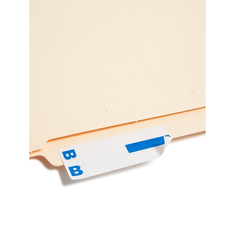 Smead AlphaZ NCC Color-Coded Label, B&O, Label Sheet, Dark Blue, 100 per Pack (67153) - Image 2