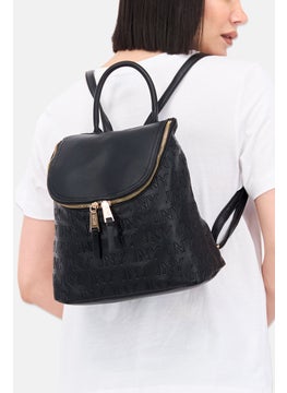 Jones New York Women Brand Logo Backpack 30 H x 33 L x 14 W cm, Black  - Image 2