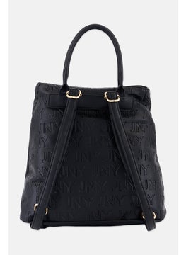 Jones New York Women Brand Logo Backpack 30 H x 33 L x 14 W cm, Black  - Image 3