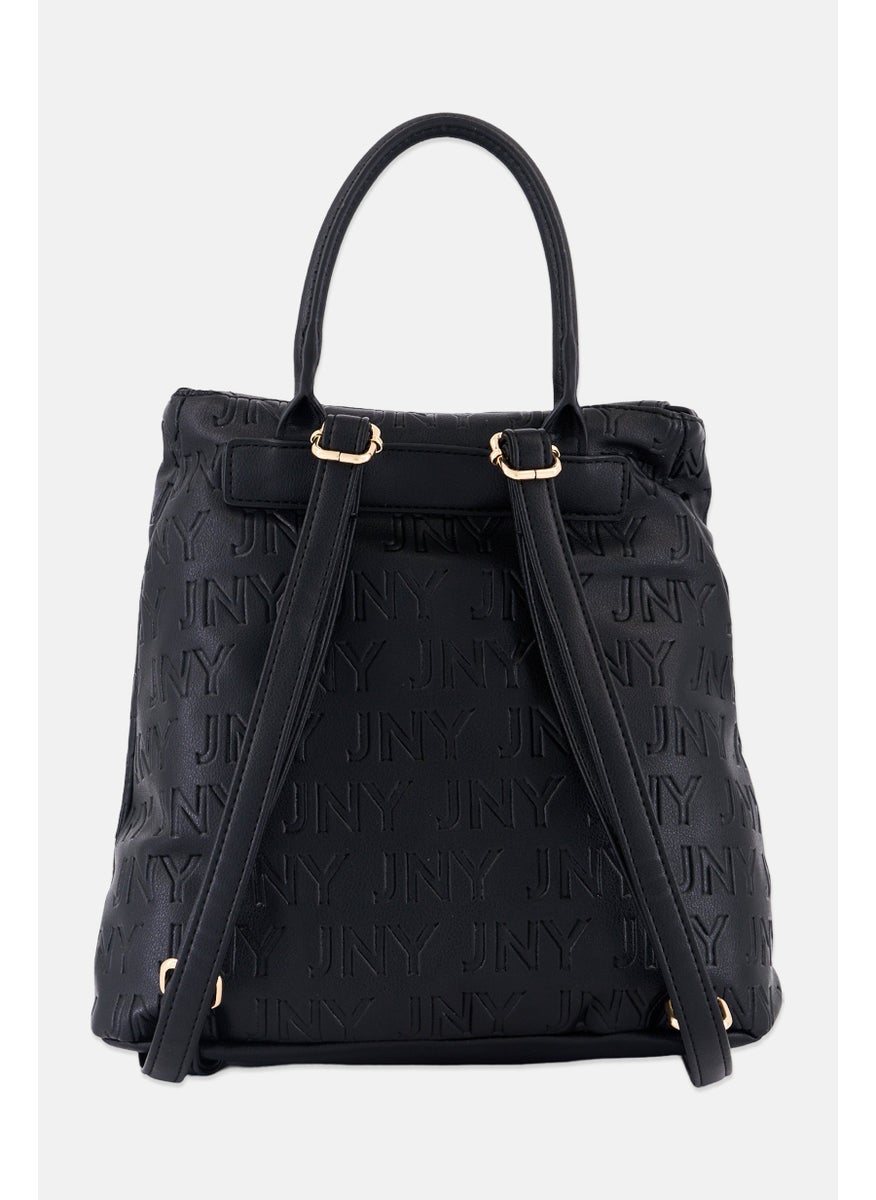 Jones New York - Women Brand Logo Backpack 30 H x 33 L x 14 W cm, Black - Image 1