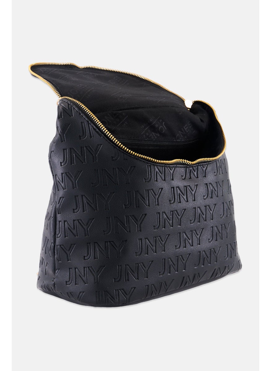 Jones New York - Women Brand Logo Backpack 30 H x 33 L x 14 W cm, Black - Image 1