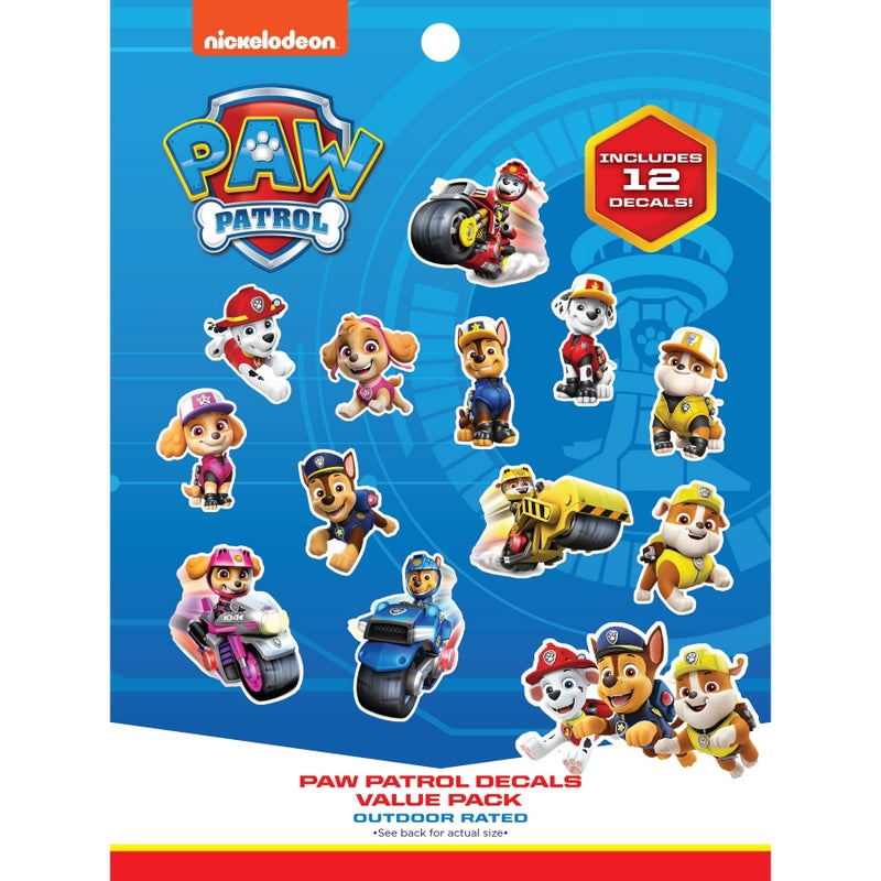 Paw Patrol Decals  Set of 12 Paw Patrol Stickers for Kids and Adults  Vinyl Decals for Laptop Tumbler Water Bottle Vehicles  Nickelodeon Stickers