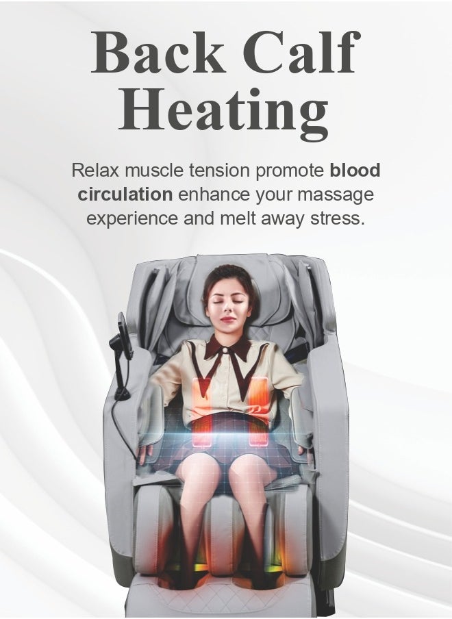 BeHealth PrimeDelaux Massage Chair 28 Multiple Massage Rollers, 2 Zero Gravity Position 8 Automatic Massage Programs Heating Therapy, Foot Rollers, Bluetooth Speakers  - Image 4