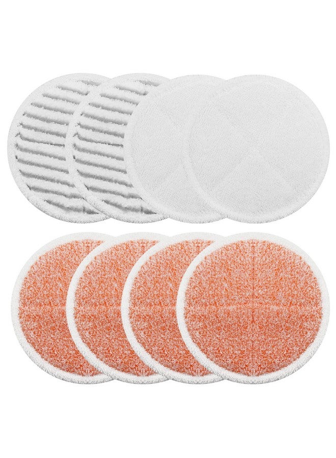 BeiLan Spinwave Mop Pads Replacement Set Compatible with Bissell Spinwave 2039A 2124: 4 Heavy Scrub Pads, 2 Soft Pads, 2 Scrubby Pads by BeiLan (8Pack) - Image 1