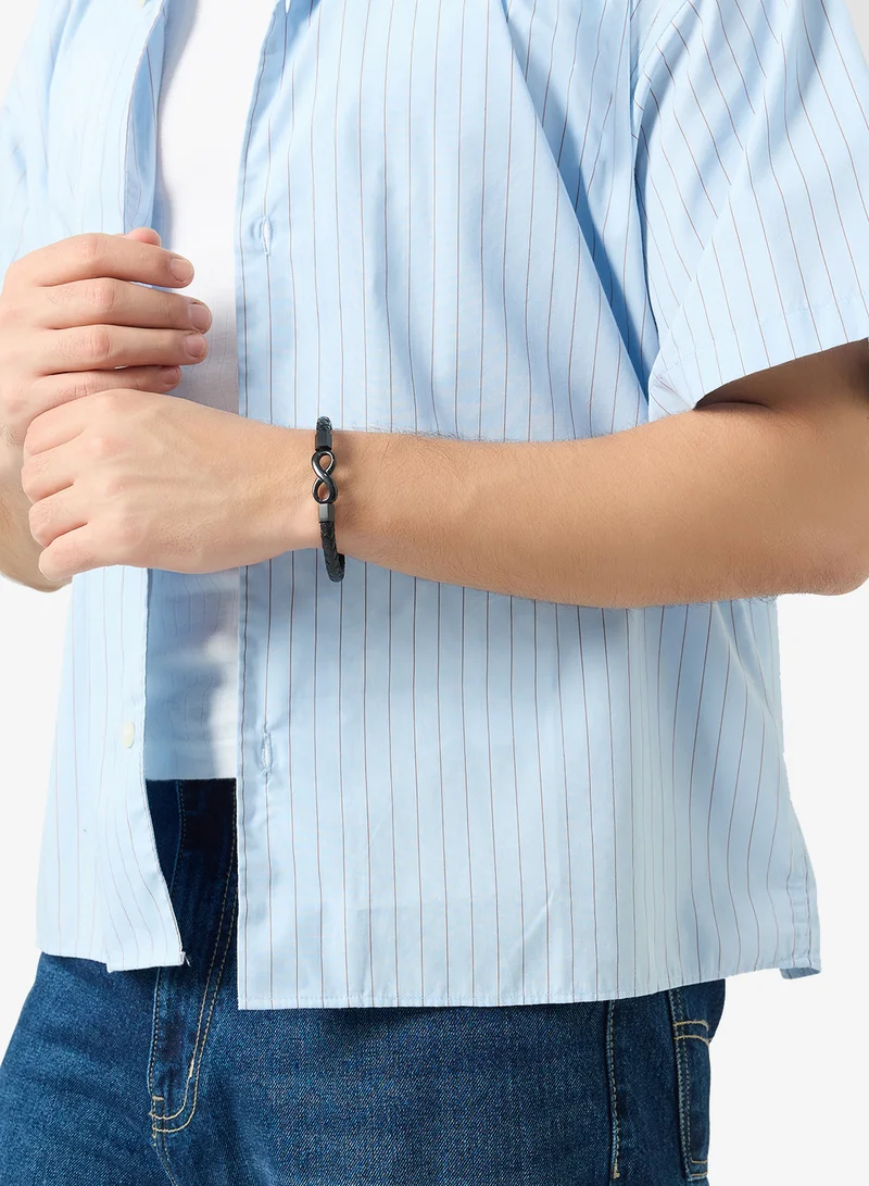 Seventy Five  Braided Leather Bracelet for Men | Best Price UAE