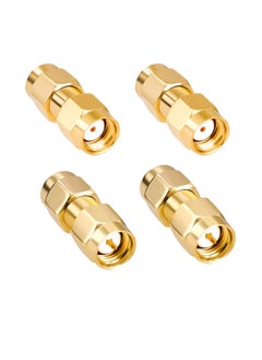 SUNSAR [2+2]PCS SMA Male to SMA Male and SMA Female to SMA Female Connector SMA Coupler Adapter Converter  - Image 1