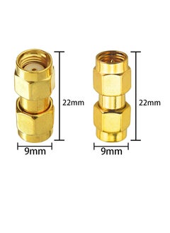 SUNSAR [2+2]PCS SMA Male to SMA Male and SMA Female to SMA Female Connector SMA Coupler Adapter Converter  - Image 2