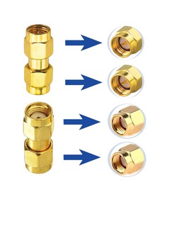 SUNSAR [2+2]PCS SMA Male to SMA Male and SMA Female to SMA Female Connector SMA Coupler Adapter Converter  - Image 3