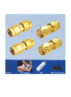 SUNSAR [2+2]PCS SMA Male to SMA Male and SMA Female to SMA Female Connector SMA Coupler Adapter Converter  - Image 5