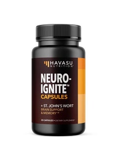 NeuroIgnite Nootropic Focus Brain Support to Reduce Fog and Increase Memory & Cognition | Perfect for Students and Full-Time Employees | No Jitters or Crash