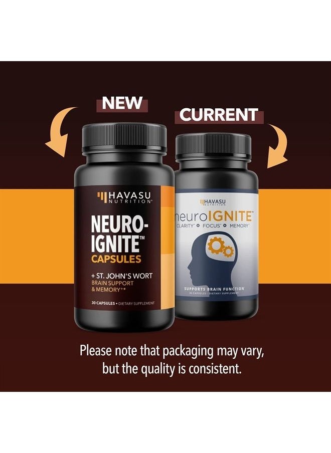 Havasu Nutrition - NeuroIgnite Nootropic Focus Brain Support to Reduce Fog and Increase Memory & Cognition | Perfect for Students and Full-Time Employees | No Jitters or Crash - Image 1