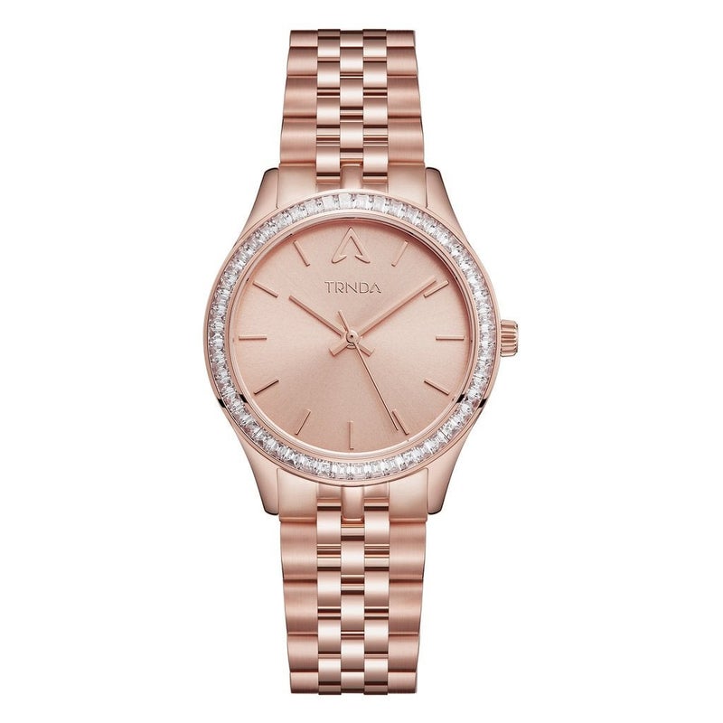 TRNDA Women's Watch with Rose Gold Stainless Steel Case and Rose Gold Stainless Steel Band - Image 1
