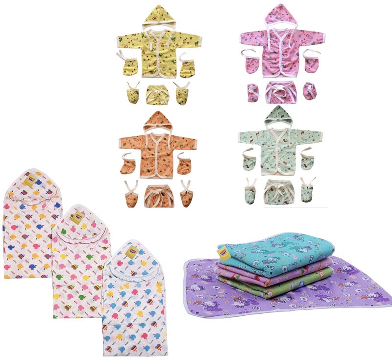 Fareto New Born Baby Gift Pack of Essential Items (0-6 Months) (Pack of 27) - Image 1