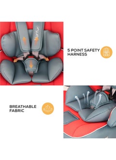 Nurtur Liberty Baby Kids 4 In 1 Car Seat 360 Degree Rotation Leg Support Isofix  10 Level Adjustable Headrest With Canopy  - Image 5