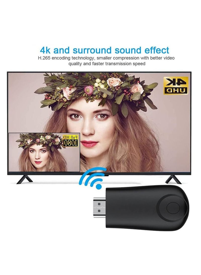 Excefore - Wireless HDMI Transmitter and Receiver, Wireless HDMI Display Adapter, 1080P HDMI Screen Mirroring Adapter Streaming Client for i-Phone/i-Pad/Android/iOS/Windows/PC to HD TV/Monitor/Projector - Image 1