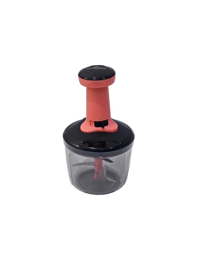 IAF Kitchen Food Chopper 1000 ml, Steel Large Manual Hand-Press Vegetable Chopper Mixer Cutter to Cut Onion, Salad, Tomato, Potato (Pack of 1) 1000 ml - Image 3